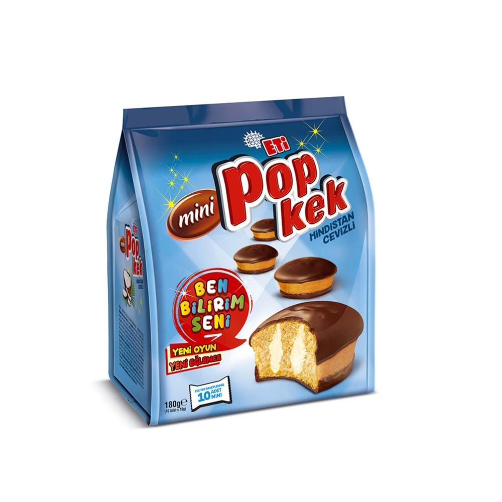 POPKEK MİNİ HİNDİSTAN CEVİZLİ 180GR