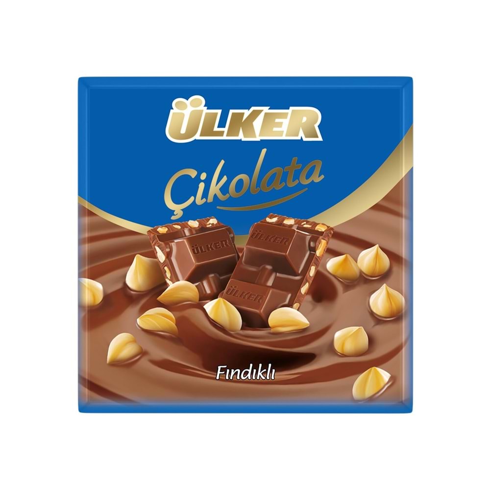 ÜLKER ÇİKOLATA FINDIKLI KARE 60GR