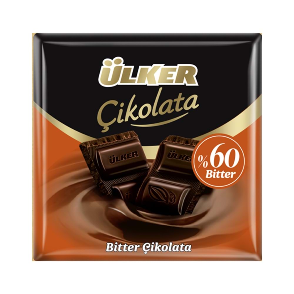 ÜLKER ÇİKOLATA %60 BİTTER 60GR