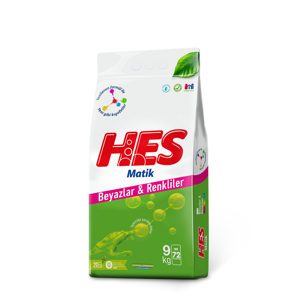 HES BEYAZLAR VE RENKLİLER 9KG