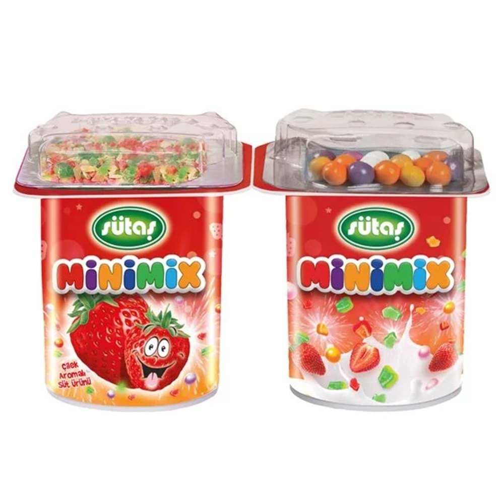 SÜTAŞ MİNİMİX ÇİLEK 2x90GR