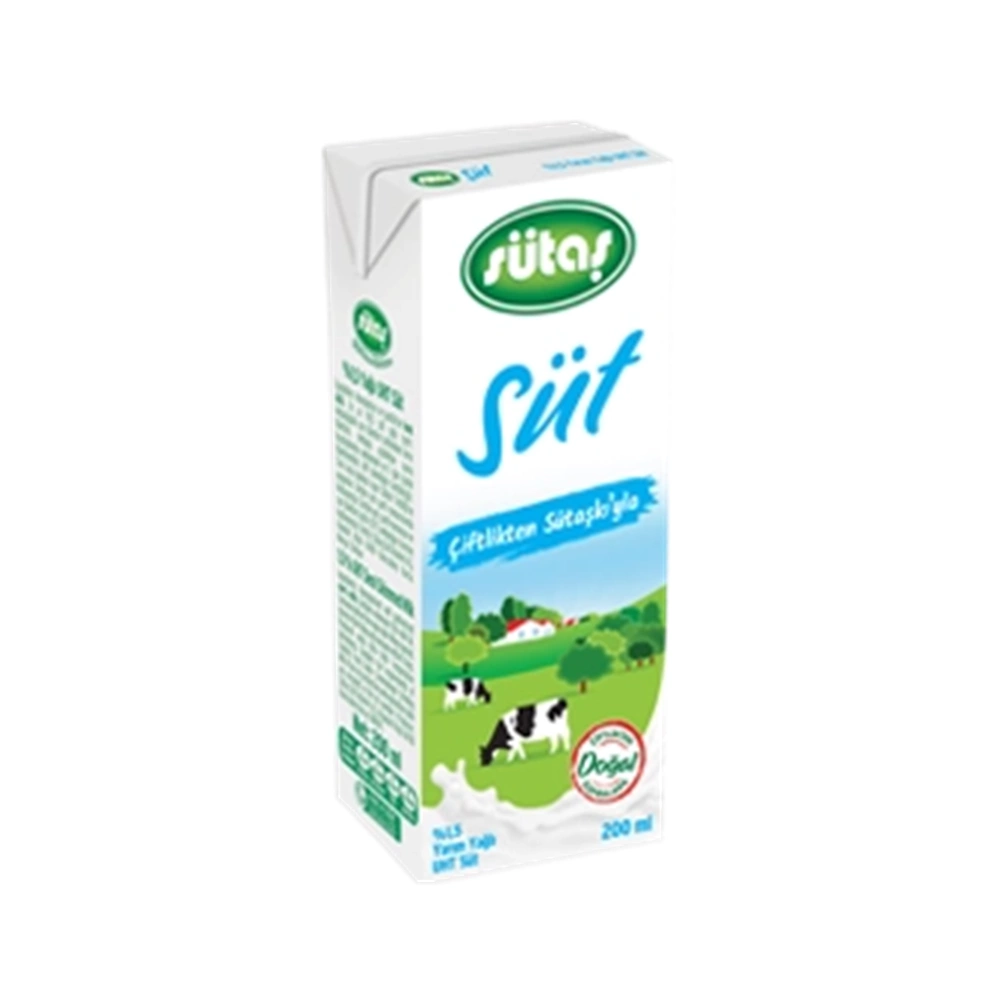 SÜTAŞ YARIM YAĞLI SÜT 200ML