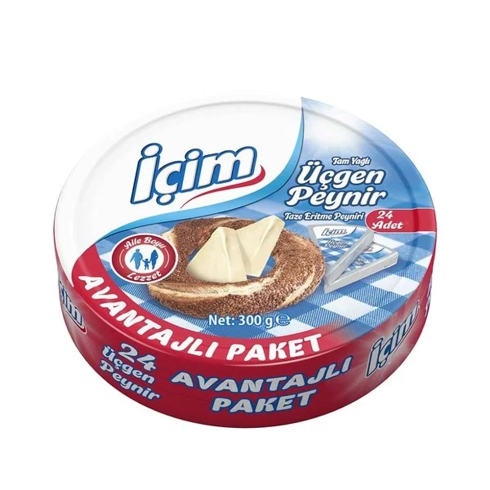 İÇİM ÜÇGEN PEYNİR YARIM YAĞLI 300GR