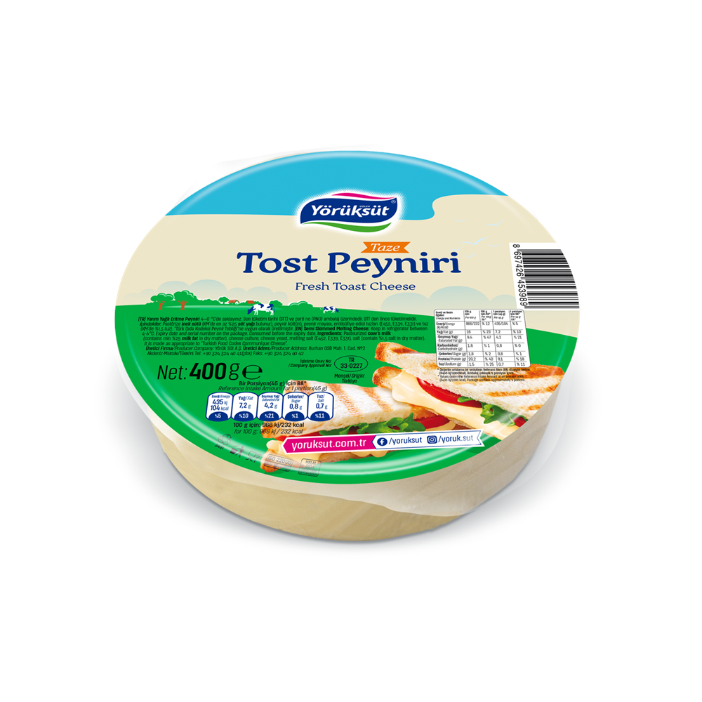 YÖRÜK TOST PEYNİRİ 400GR