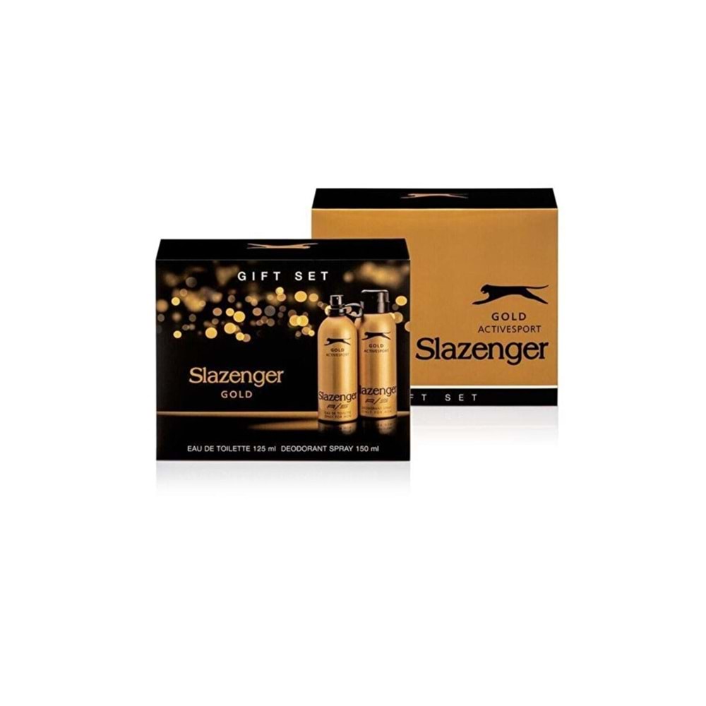 SLAZENGER ACTIVE SET GOLD 125+150ML