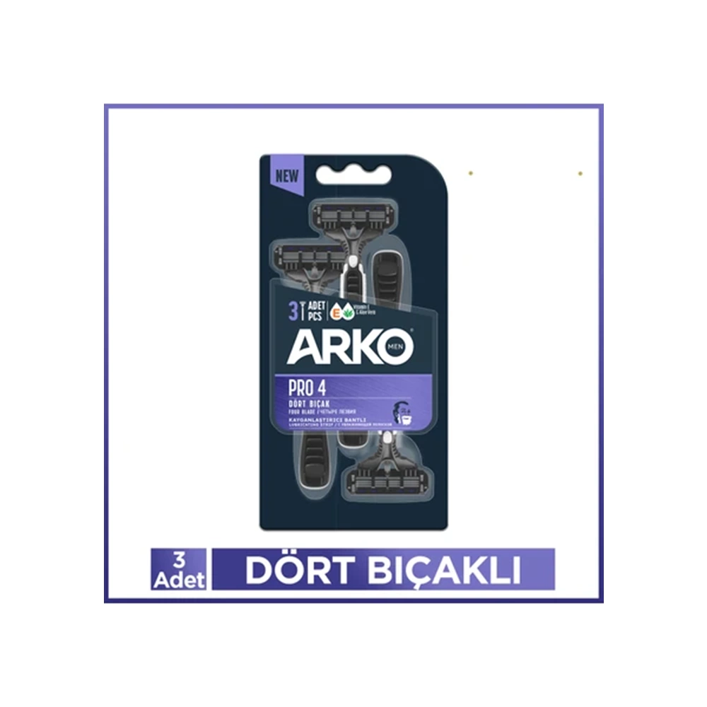 ARKO TIRAŞ BICAĞI PRO4 BLISTER 3LÜ