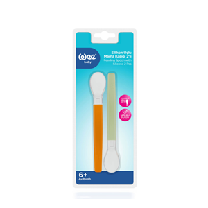 WEE BABY MAMA KAŞIĞI SİLİKON UÇLU 2Lİ