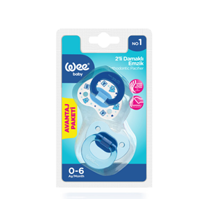WEE BABY 2Lİ DAMAKLI EMZİK NO:1