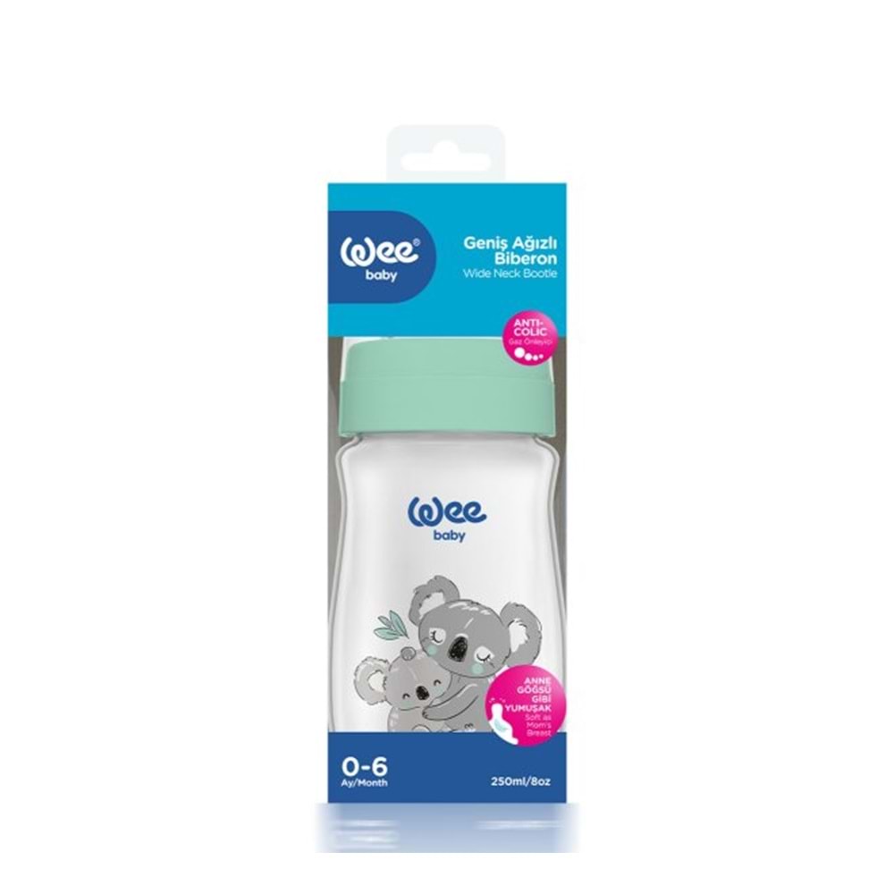 WEE BABY SAFARİ KULPLU PP BİBERON 250ML