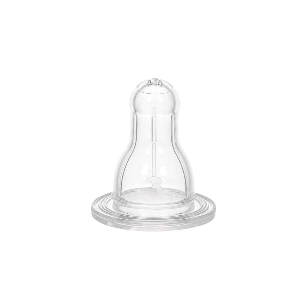 WEE BABY SİLİKON BİBERON EMZİĞİ YOĞUN AKIŞ NO:3