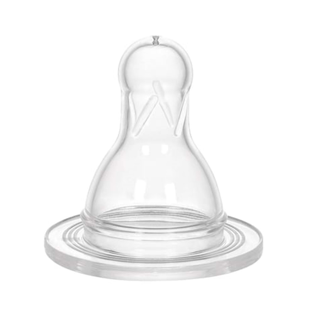 WEE BABY SİLİKON BİBERON EMZİĞİ AZ AKIŞ NO:1