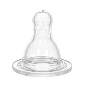 WEE BABY SİLİKON BİBERON EMZİĞİ AZ AKIŞ NO:1