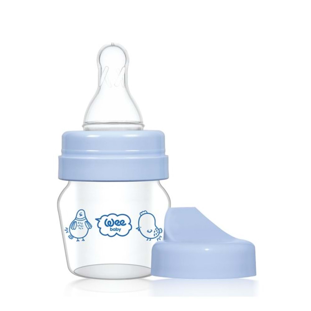 WEE BABY MİNİ CAM ALIŞTIRMA BARDAĞI SETİ 30ML