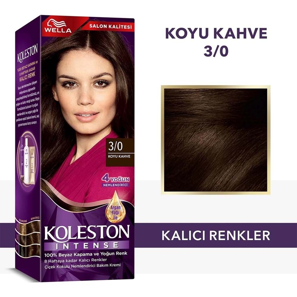 KOLESTON KİT BOYA 3/0 KOYU KAHVE