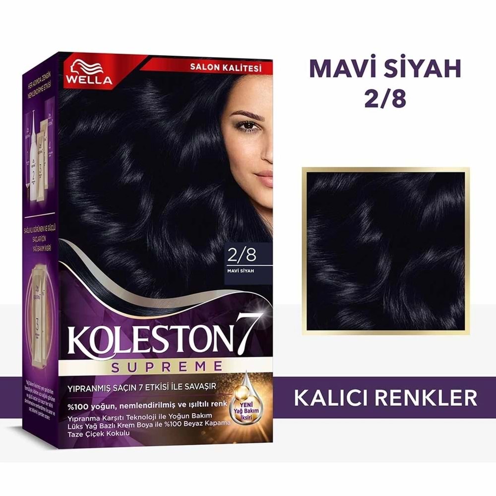 KOLESTON KİT BOYA 2/8 MAVİ SİYAH