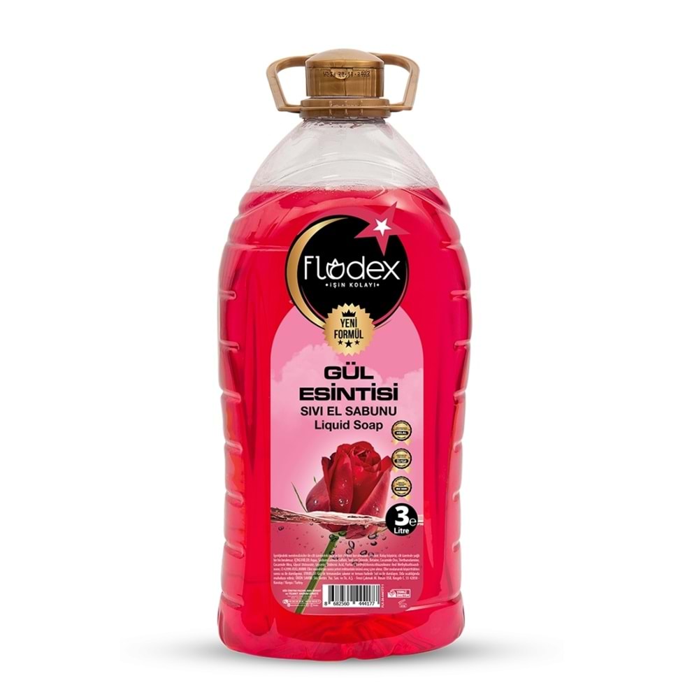 FLODEX SIVI SABUN 3LT GÜL ESİNTİSİ