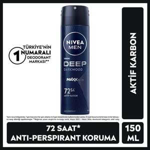 NIVEA DEO BAY 150ML DEEP BLACK