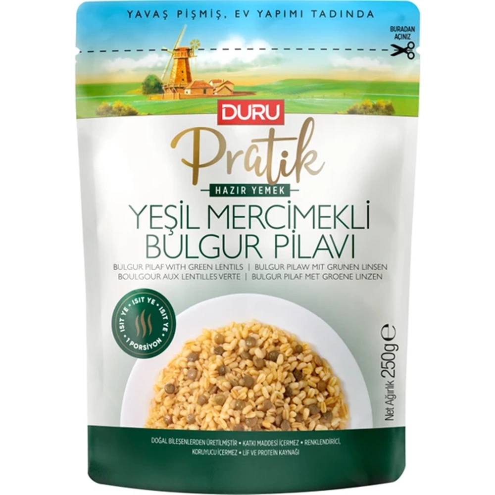 DURU MERCİMEKLİ BULGUR PİLAVI 250GR